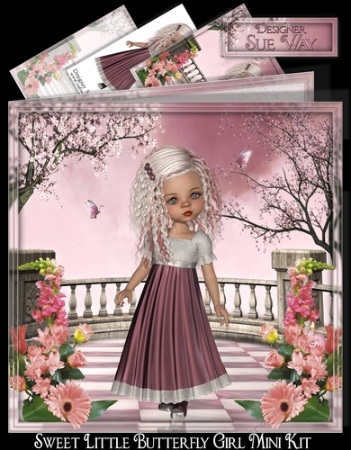 Sweet Little Butterfly Girl Mini Kit