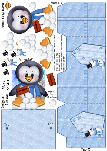 Cute Little Snowballs For Sale Penguin Box Card