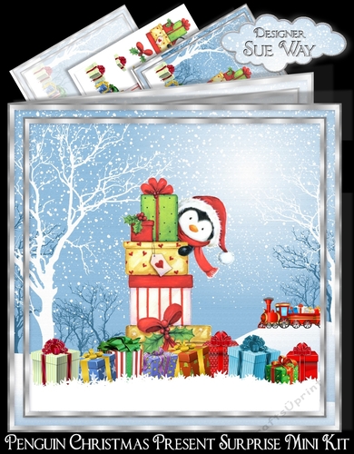 Penguin Christmas Present Surprise Mini Kit