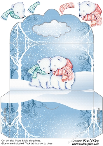Polar Bears in the Snow Money Wallet