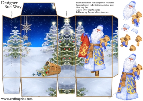 Father Christmas & the Magic of Christmas Pinch Bag