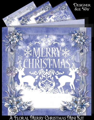 A Floral Merry Christmas Mini Kit 