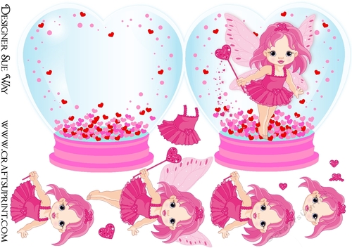 Love Heart Fairy Heart Shaped Globe