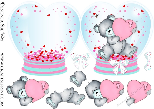Tatty Ted Heart Globe