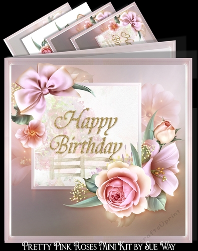Pretty Pink Roses Mini Kit