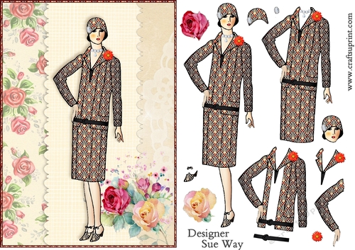 1920s Style Fashion Lady 1 