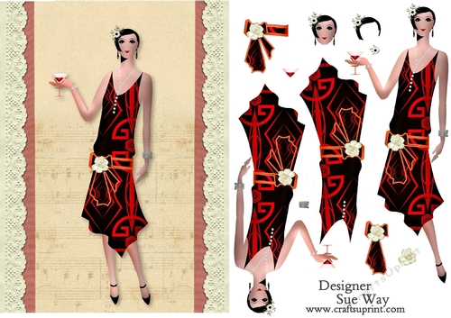 1920s Style Fashion Lady 4