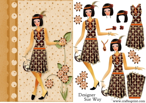 1920s Style Fashion Lady 5