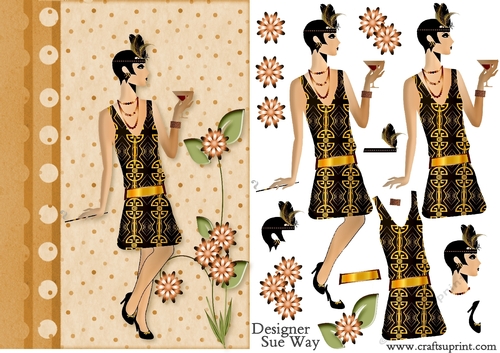 1920s Style Fashion Lady 7