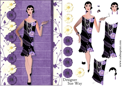 1920s Style Fashion Lady 10