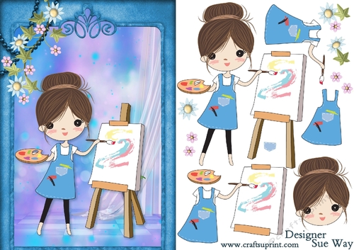 Cute Little Artist