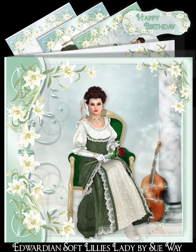 Edwardian Soft Lilies Lady Mini Kit