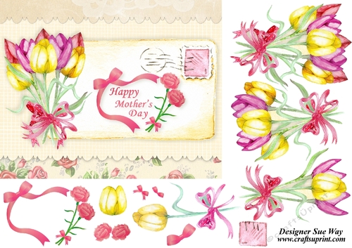 A Mothers Day Letter Topper & Decoupage