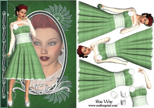 Lipstick & Veil Retro Fashion Reflection