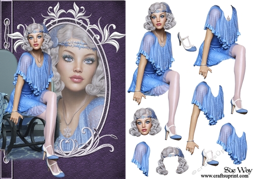 Beautiful 1920s Flapper Fashion Reflection
