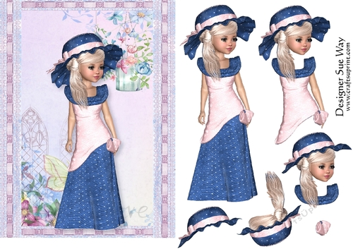 Sweet Little Lilac Times A5 Topper & Decoupage