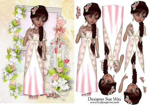 Sweet Little Blossom Beauty A5 Topper & Decoupage