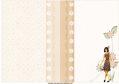 1920s Style Fashion Lady 5 Insert