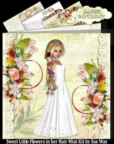 Sweet Little Flowers in her Hair Mini Kit 