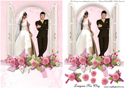 Bride and Groom at the Window