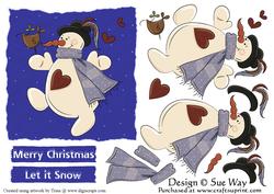 Happy Snowman Topper
