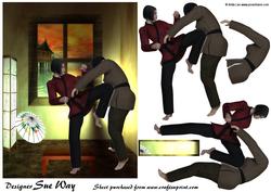 Karate Martial Arts Decoupage
