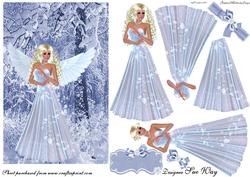 Fairy Christmas Wonderland Decoupage