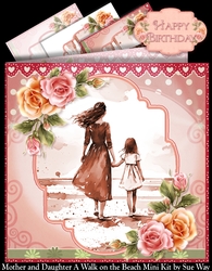 Mother and Daughter A Walk on the Beach Mini Kit