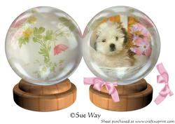 Puppy Snow Globe