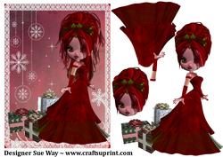 Holly Christmas Decoupage