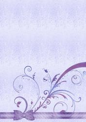 Lilac Flourish Card Front Backing Paper