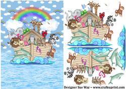 The Animals Went in Two by Two Decoupage