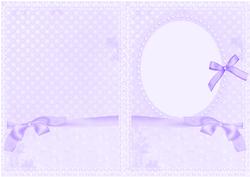Lilac Romantic Card Blank or Insert