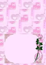 Rose Happy Birthday Card Blank