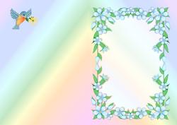 Bluebirds in the Rainbow Insert