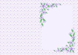 Lilac Flower Frame Insert or Card Blank