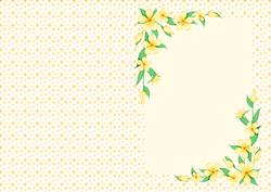 Yellow Flower Frame Insert or Card Blank