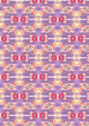 Retro Flower Power Psychedelic Backing Paper