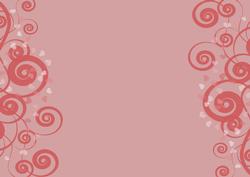 Red Hearts and Swirls Backing Paper or Card Base