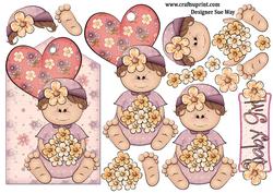 Flower Baby Tag Topper