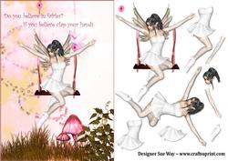 Do You Believe in Fairies? Card Front and Decoupage