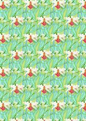 Art Nouveau Lily Backing Paper