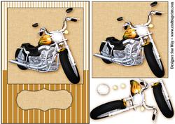 Motor Bike Card Front Quick Card