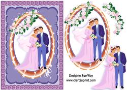 Wedding Day Couple Card Front Quick Card