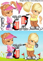 Golfing Buddies Card Front
