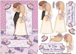 The Marriage Card Front with Decoupage