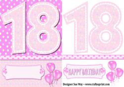 18th Birthday Girl Quick Card