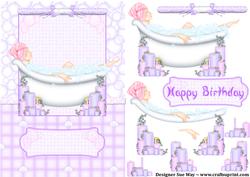 Bathing Beauty Relaxing Decoupage