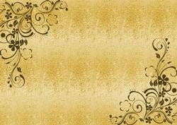 Swirls of Gold Backing Paper