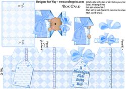 New Baby Boy Box Card